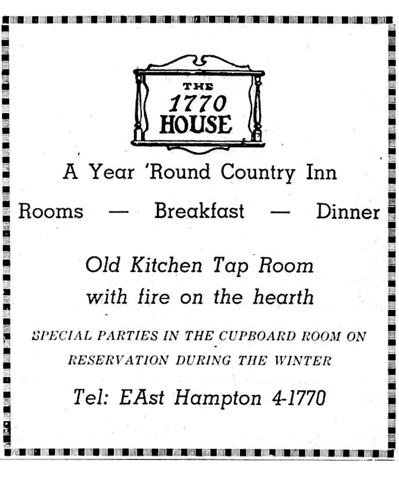 High-end dining and overnight accommodations in the Hamptons